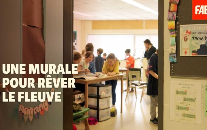 Une murale pour rêver le fleuve